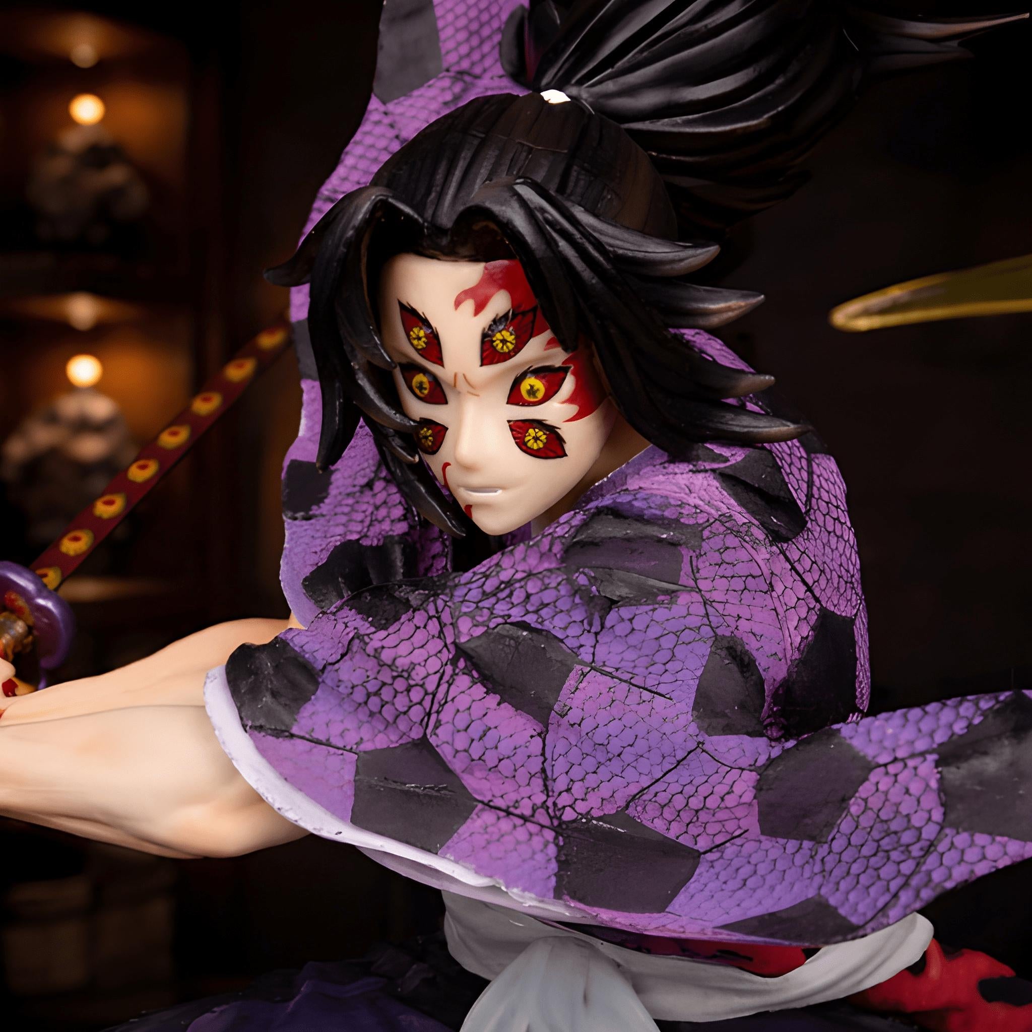 Kokushibo Demon Slayer Figure 26Cm Kimetsu No Yaiba GK Anime Statue Gift