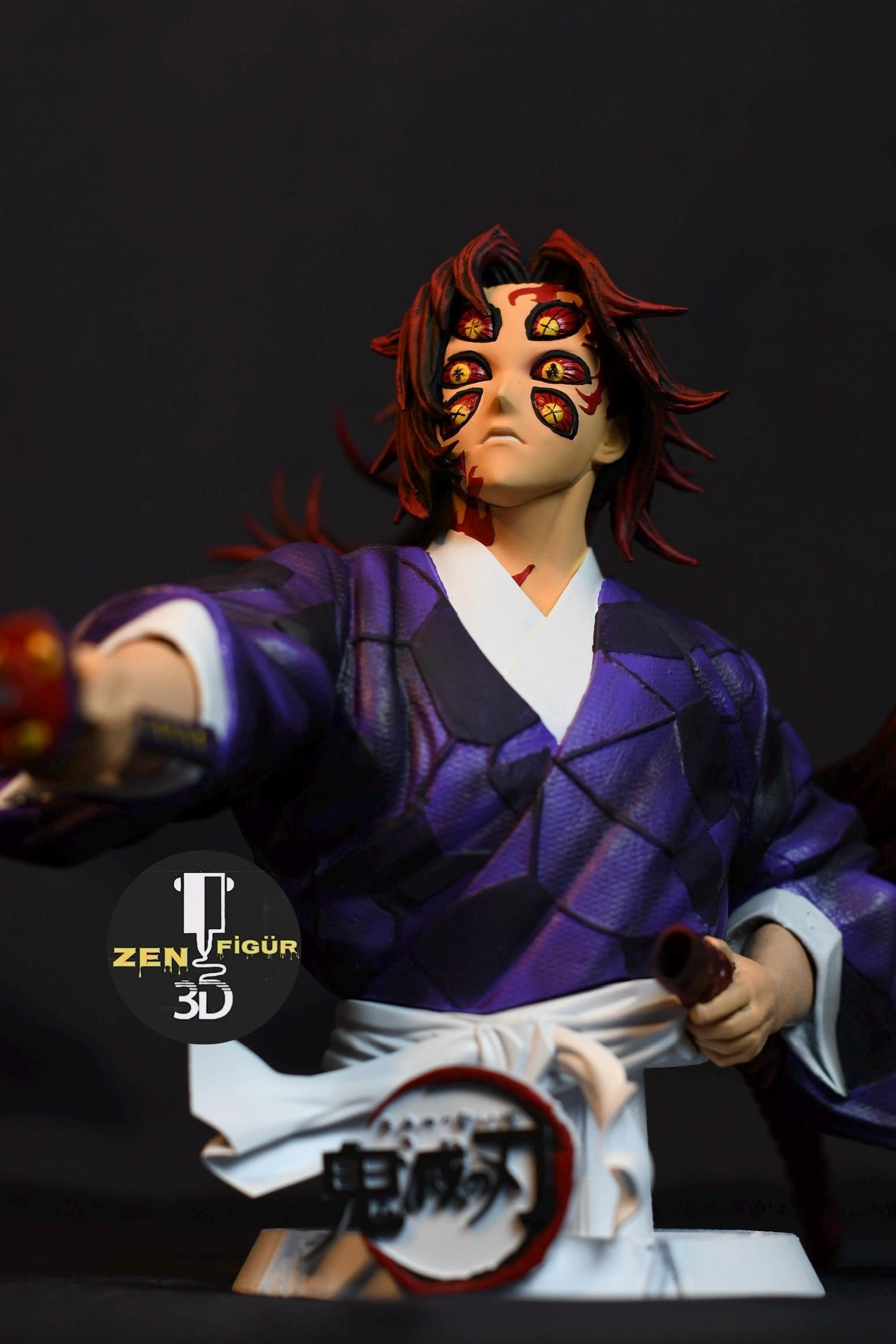 Kokushibo Demon Slayer Statue – Hand-Painted Resin Figure