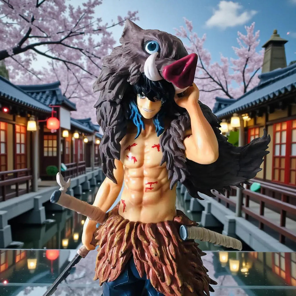 Hand Painted 30 Cm Hashibira Inosuke Inspired Collectible Action Figure Gift – Anime Collectible Model