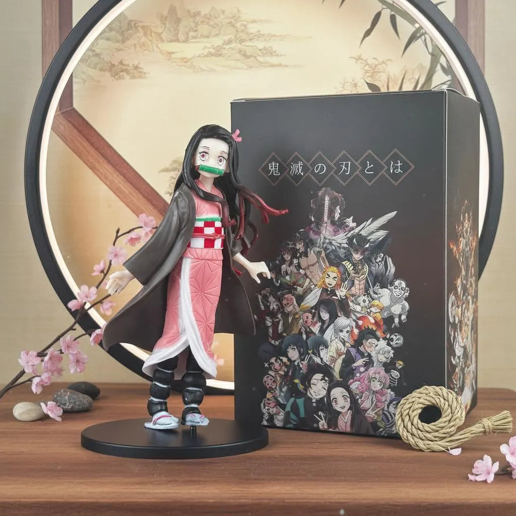 Nezuko Kamado Figure | Demon Slayer Anime Statue | Manga Collectible Desktop Decor