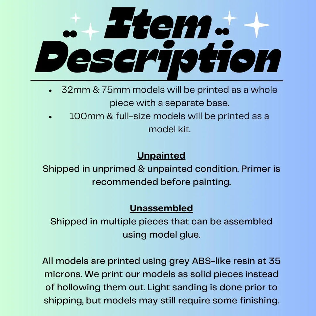 Mom Model Kit | 3D Resin Printed Figurine | Officer Rhu
