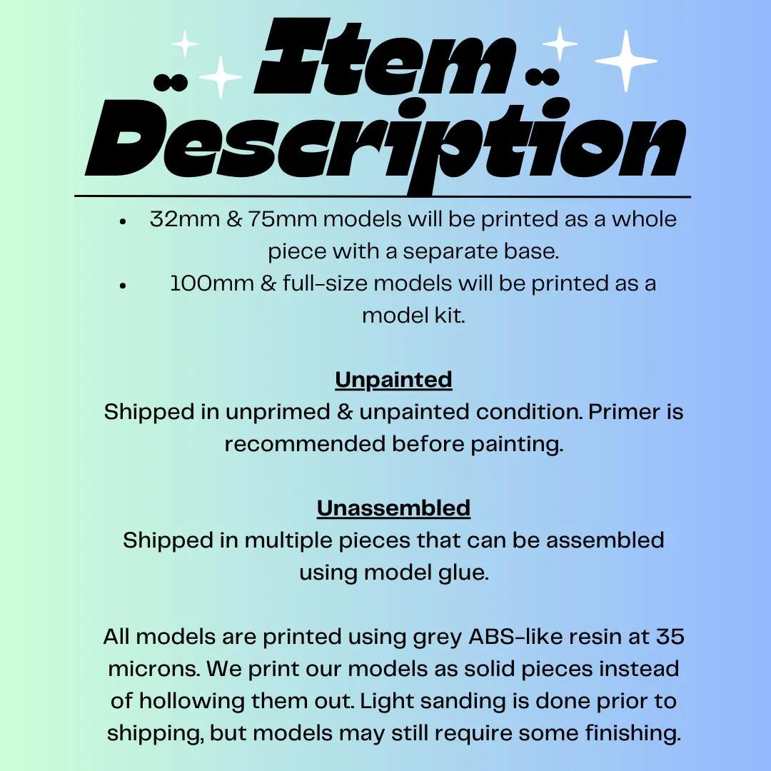 Mom Model Kit | 3D Resin Printed Figurine | Officer Rhu