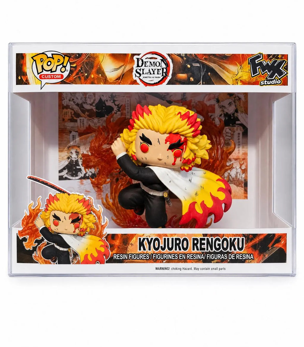 Kyojuro Rengoku Demon Slayer Custom Funko Pop Kimetsu No Yaiba