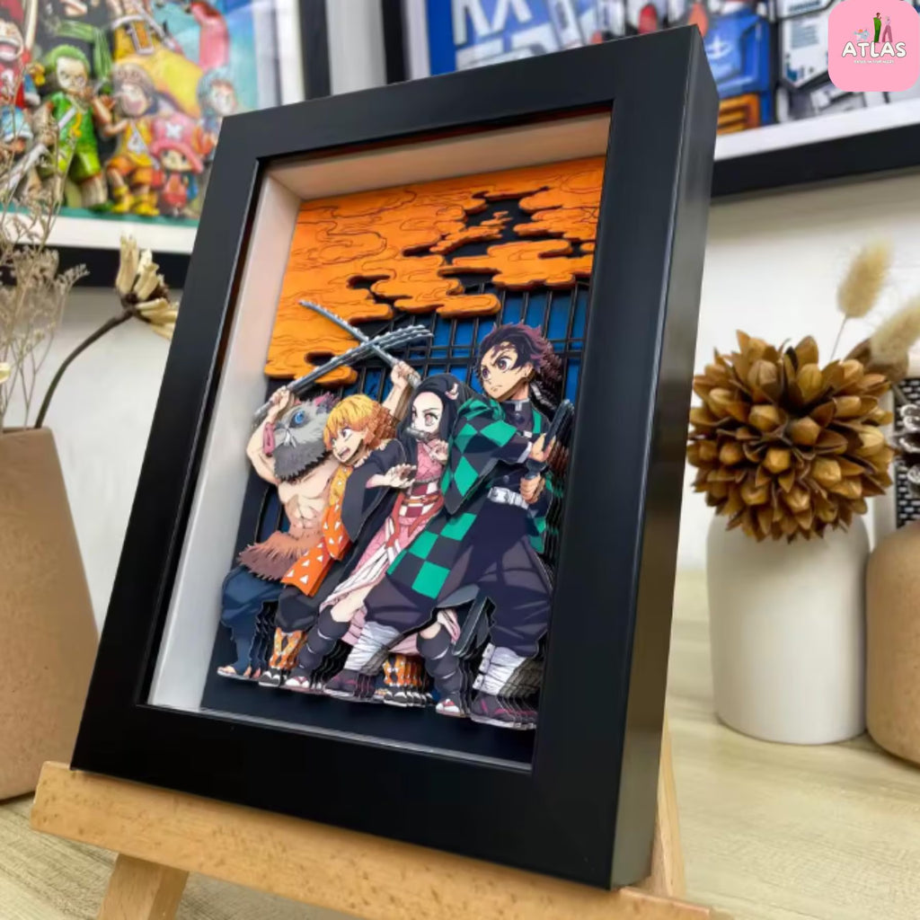 Handmade Demon Slayer Infinity Castle 3D Paper Art