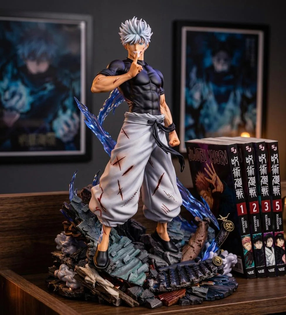 Blindfolded Honored Sorcerer Anime Figure 23.5Cm – Premium PVC Collectible Statue, Dark Manga Decor, Otaku Gift