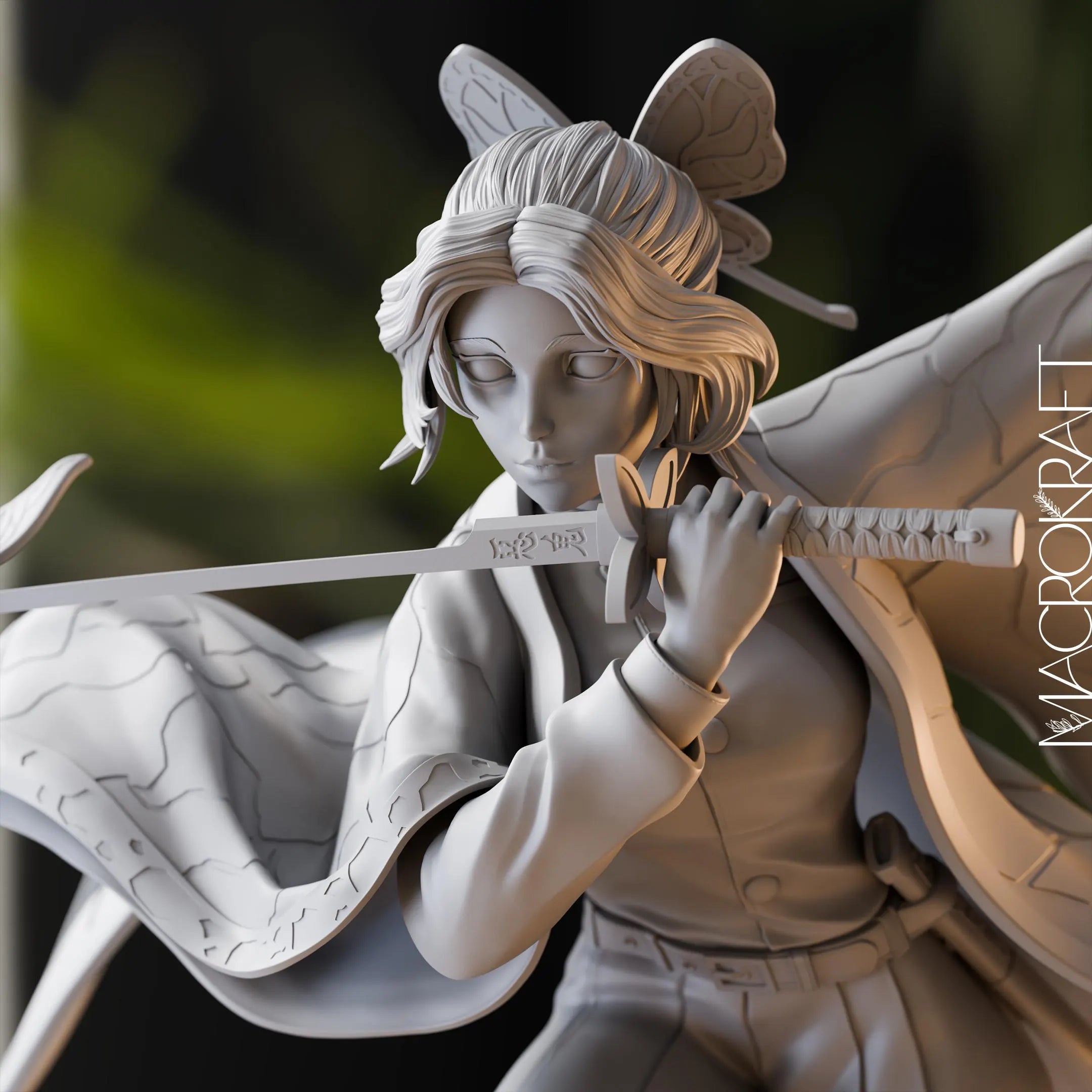 SHINOBU KOCHO | DS Collectible Figure | Highly Detailed Resin Statue & Figurine for Painting and Display | Handcrafted Art Model