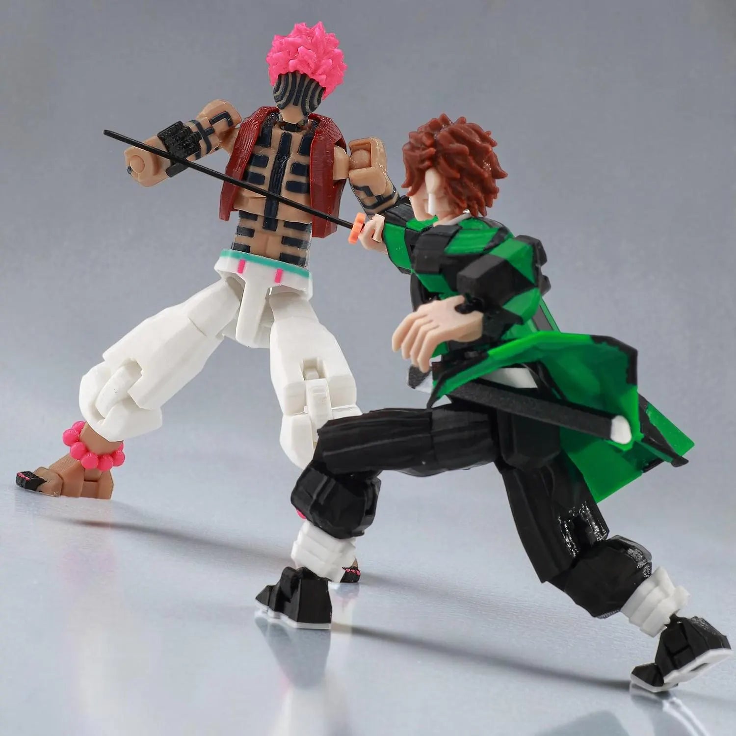 3D Printed Demon Slayer Akaza Kamado Tanjirou Anime Multi-Jointed Shapeshift Toys Action Figures Mannequin Model Ornaments Gifts Toy