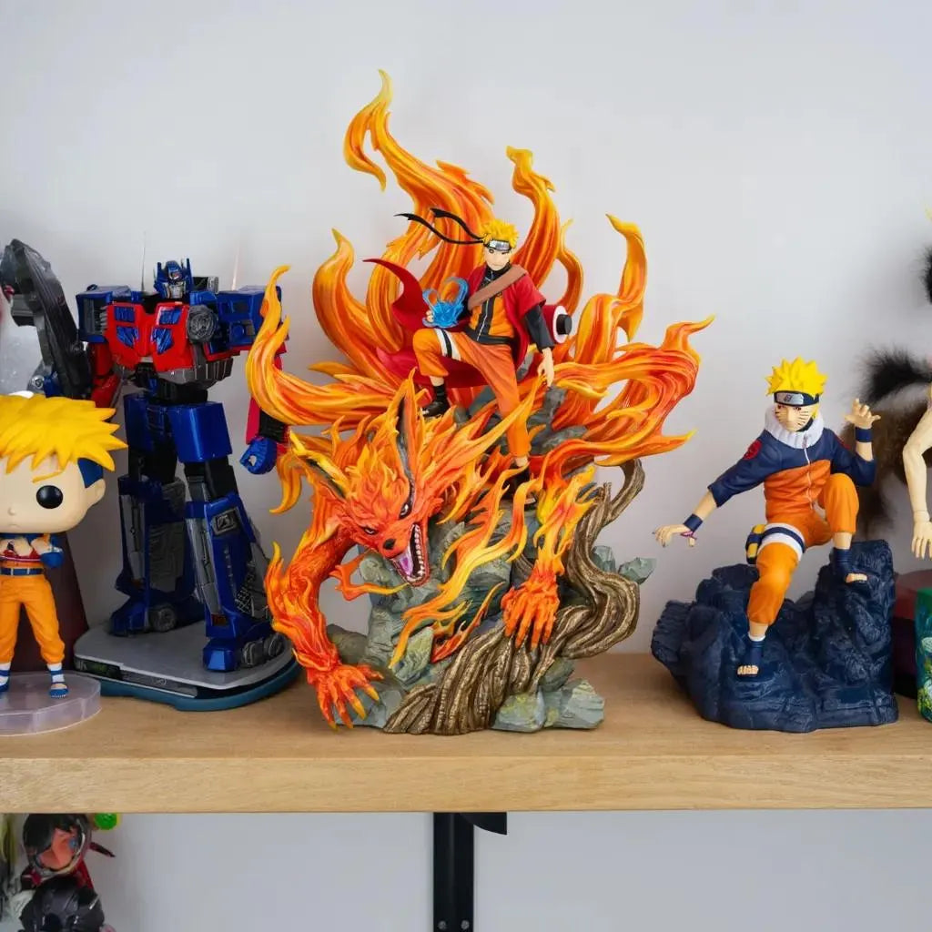 41Cm Naruto Kurama Statue Sage Mode Nine Tails Action Inspired Anime Figure Manga Collectible