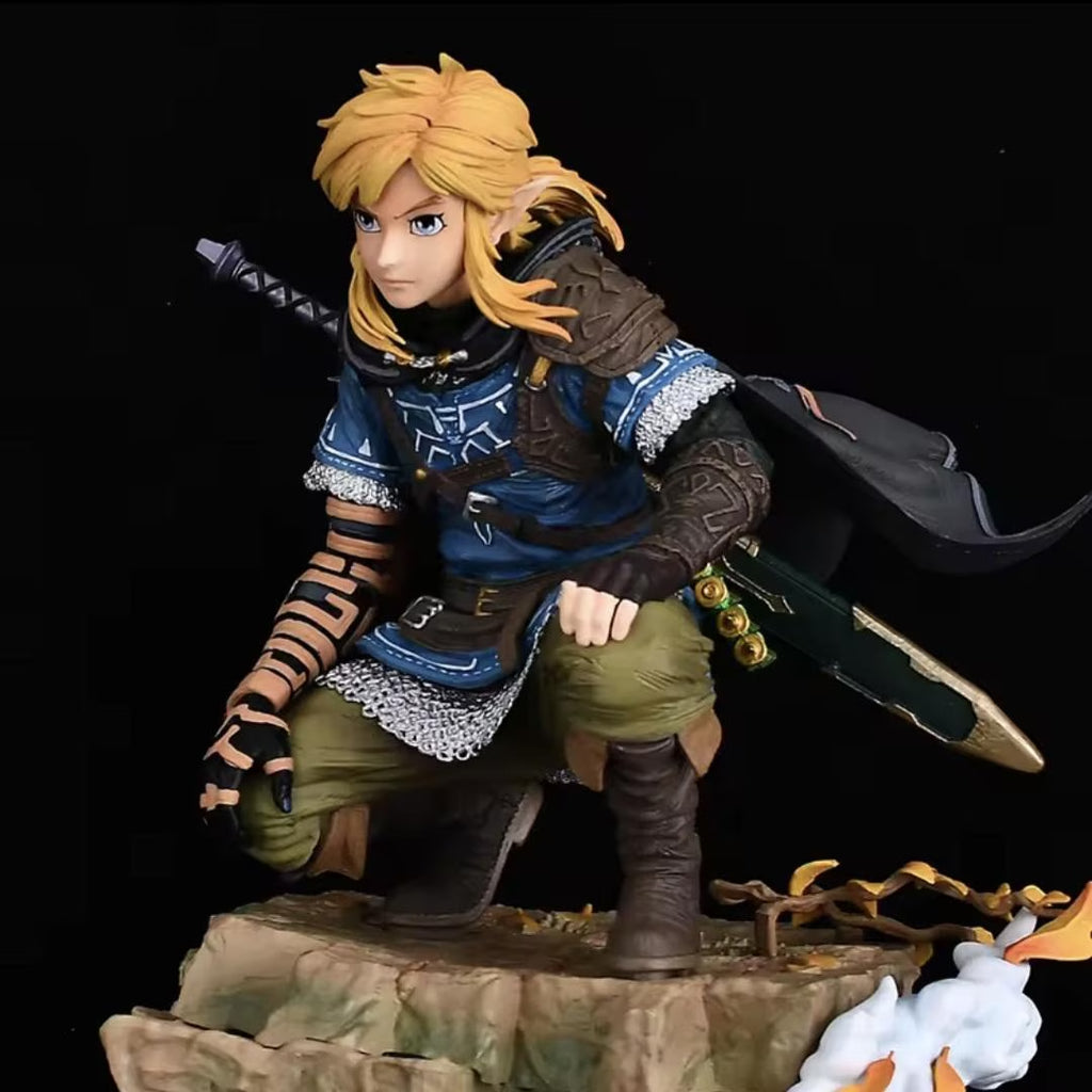 Link Figure Legend of Zelda | Video Game Collectible Figure | Large 38Cm Statue | Gamer Gift, Zelda Fan Collection Display