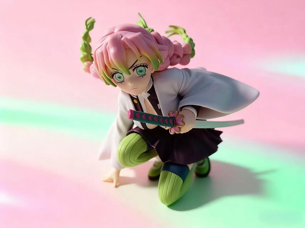 Mitsuri Kanroji Figure – Demon Slayer Love Hashira Anime Figure, Kimetsu No Yaiba PVC Statue, Cute Collectible Gift for Fans and Display