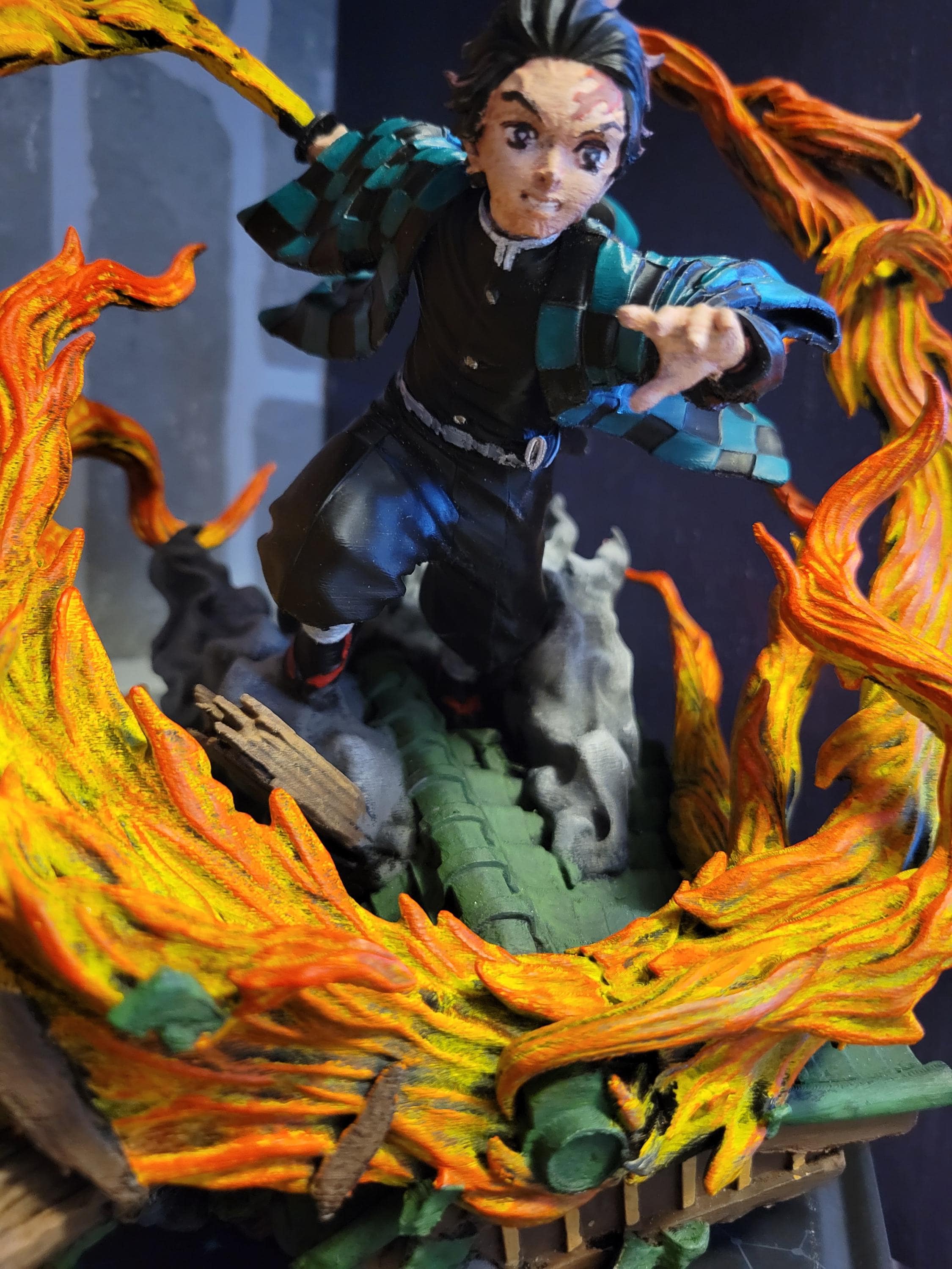 Tanjiro Painted 3D Printed Figure