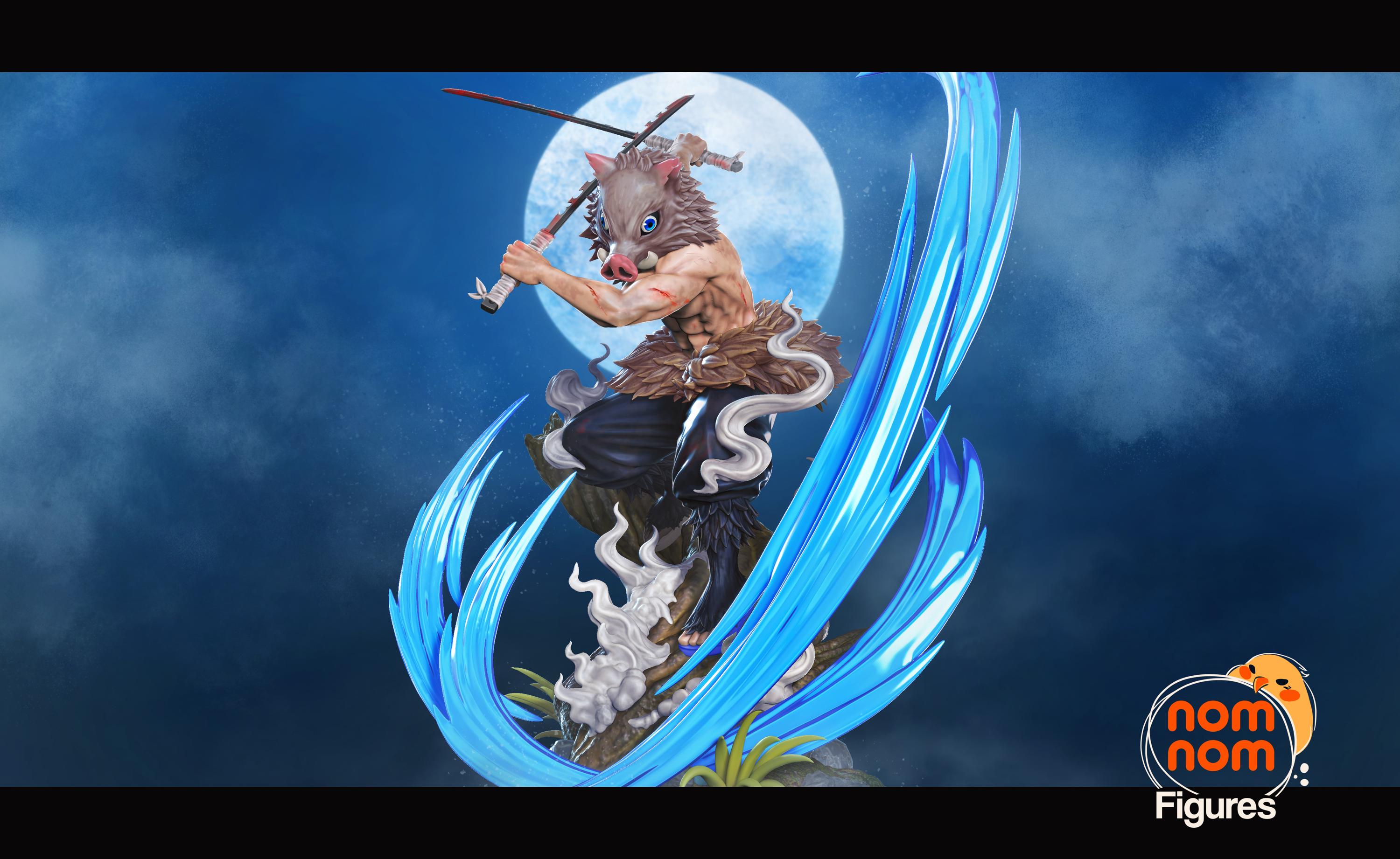 Inosuke Resin Figure - Demon Slayer Collectible - High-Quality Anime Figurine - Perfect Gift for Fans - 3D Printed Resin Figurine