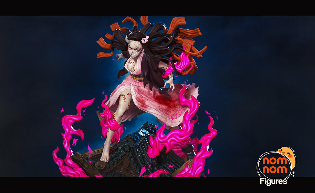 Nezuko Resin Figure - Demon Slayer Collectible - High-Quality 3D Printed Anime Figurine - Perfect Gift for Fans