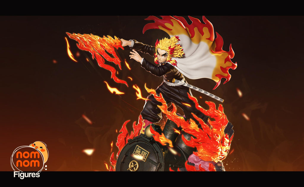 Rengoku Kyojuro Figurine - Demon Slayer Collectible Resin Statue - Flame Hashira Anime Gift - Detailed 3D Printed Decor