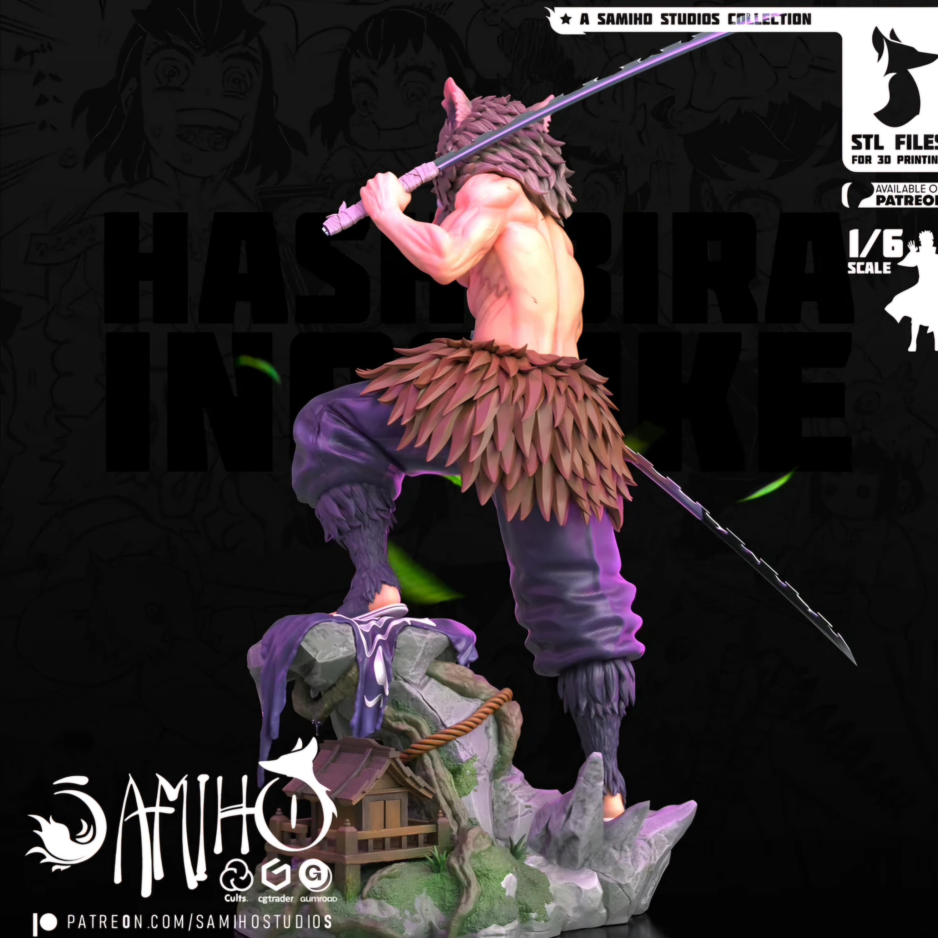 Boar-Headed Swordsman 1/6 Scale Resin Model Kit