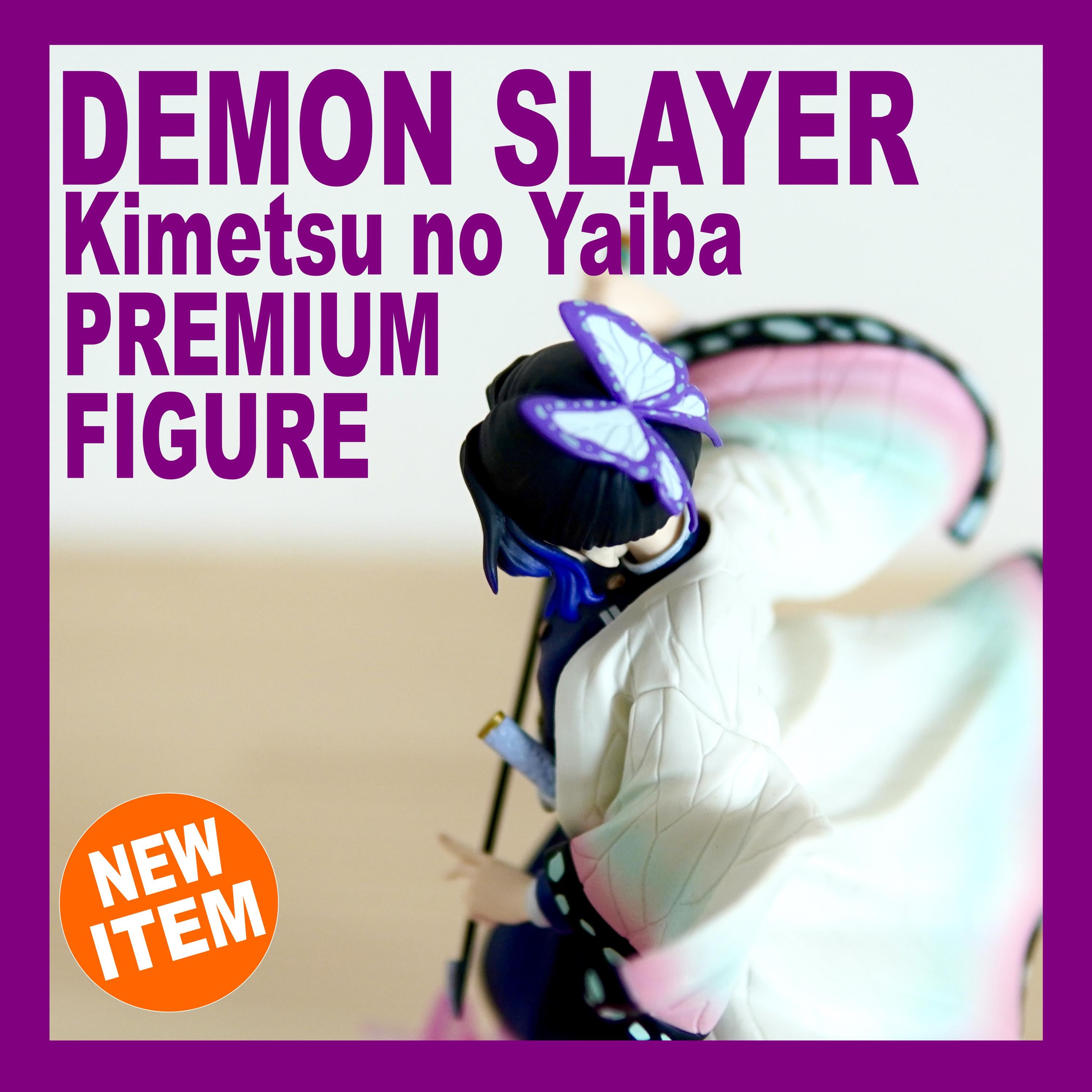 Demon Slayer Shinobu Kocho Figure | Kimetsu No Yaiba Insect Hashira Statue | Elegant Butterfly Pose Manga Character Display