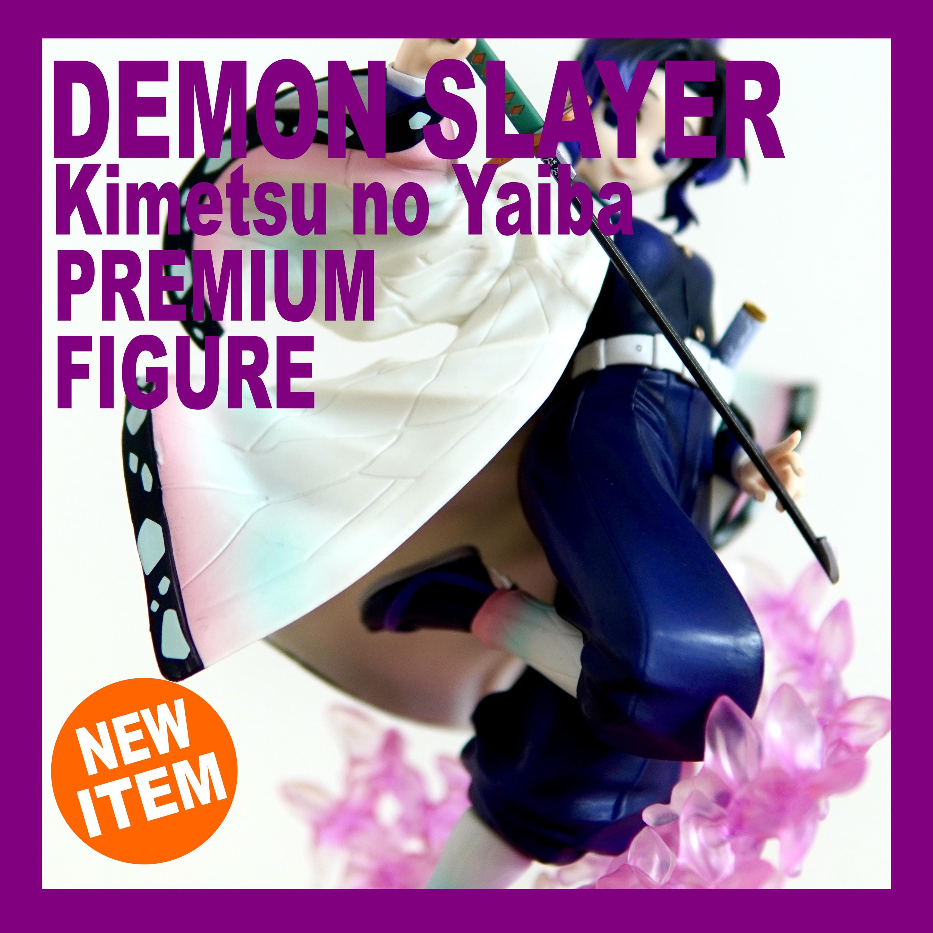 Demon Slayer Shinobu Kocho Figure | Kimetsu No Yaiba Insect Hashira Statue | Elegant Butterfly Pose Manga Character Display