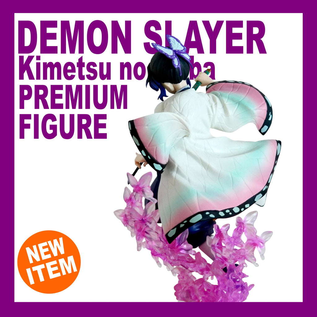 Demon Slayer Shinobu Kocho Figure | Kimetsu No Yaiba Insect Hashira Statue | Elegant Butterfly Pose Manga Character Display