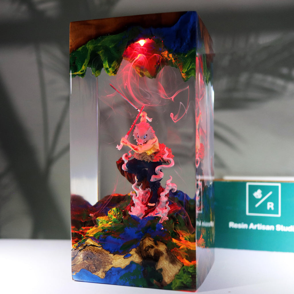 Custom Anime Demon Slayer Resin Night Light, Demon Slayer Figure, Kamado Nezuko Figure, Hot Anime Model, Birthday Idea Gift, Mother Day Gift