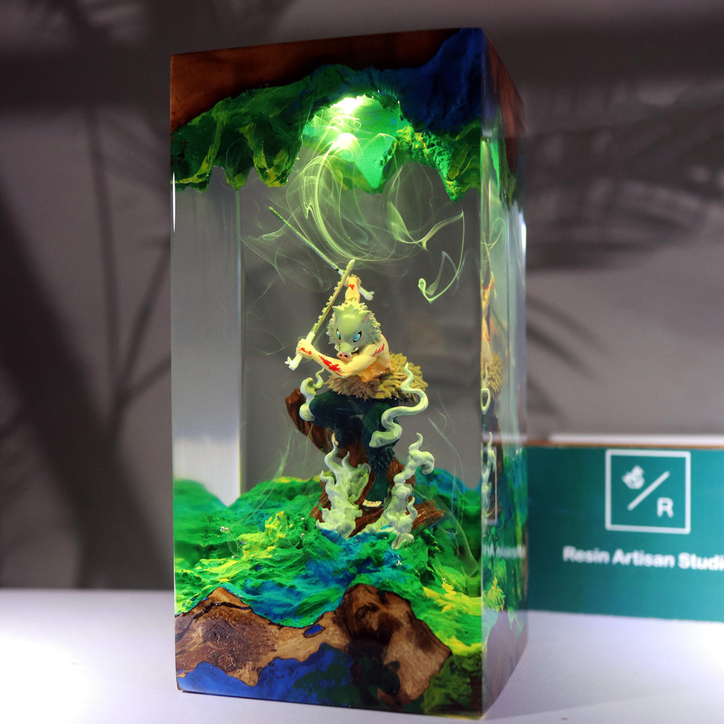 Custom Anime Demon Slayer Resin Night Light, Demon Slayer Figure, Kamado Nezuko Figure, Hot Anime Model, Birthday Idea Gift, Mother Day Gift