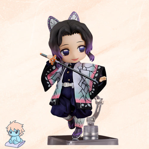 10CM Cute Genuine Demon Slayer Kochou Shinobu 1655 Q Ver. PVC Action Figure | Anime Butterfly Girl Statue | Japanese Collector Model Toy