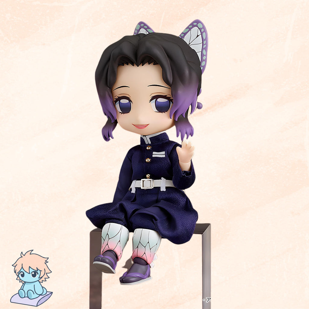 10CM Cute Genuine Demon Slayer Kochou Shinobu 1655 Q Ver. PVC Action Figure | Anime Butterfly Girl Statue | Japanese Collector Model Toy