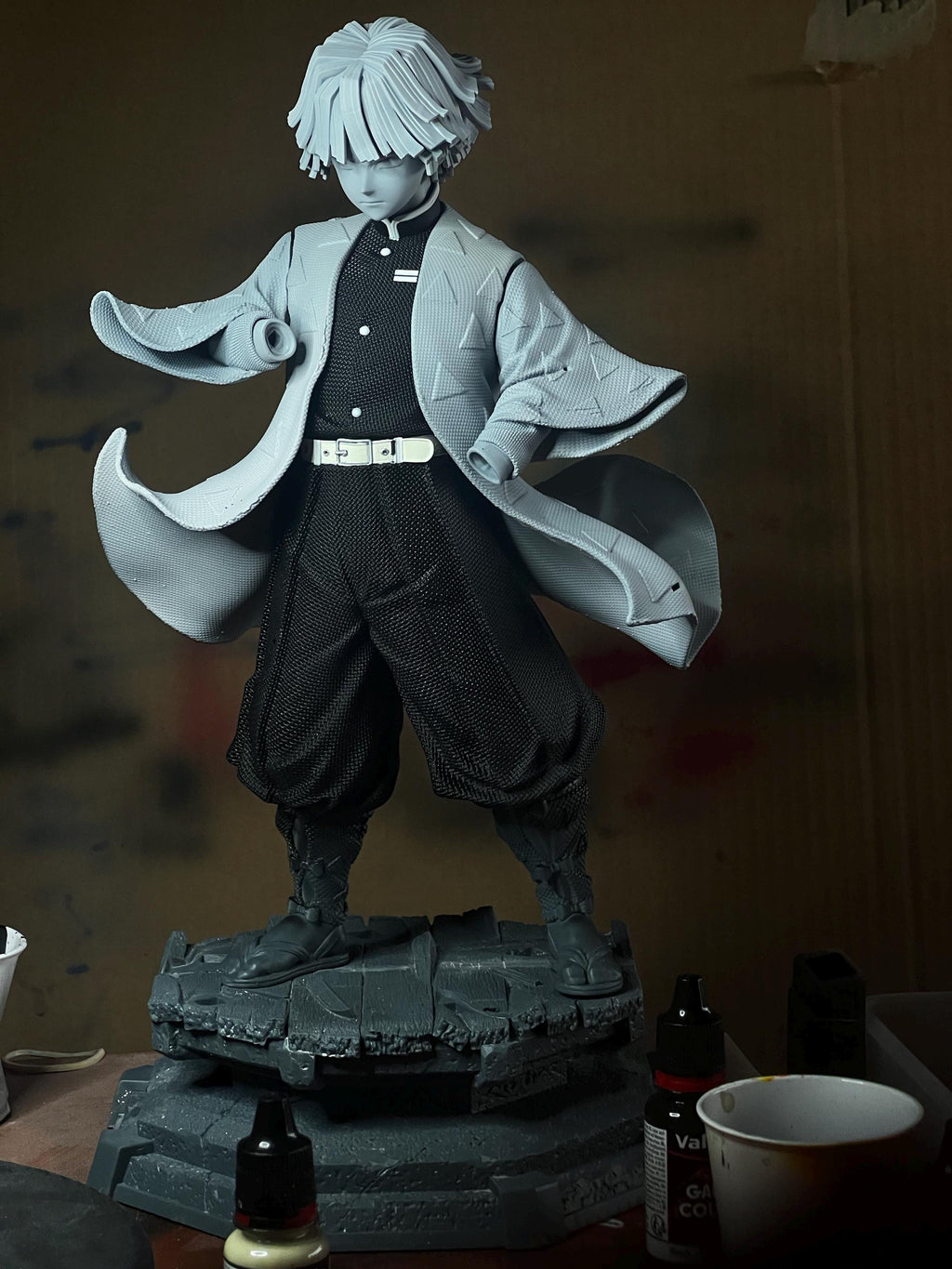 Zenitsu Agatsuma 1:6 Scale Resin Statue | Unpainted Anime Figure for Collectors