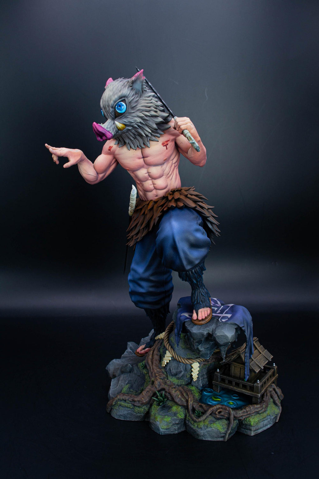 Inosuke Hashibira Demon Slayer Fan Art Statue | Hand-Painted Limited Figure