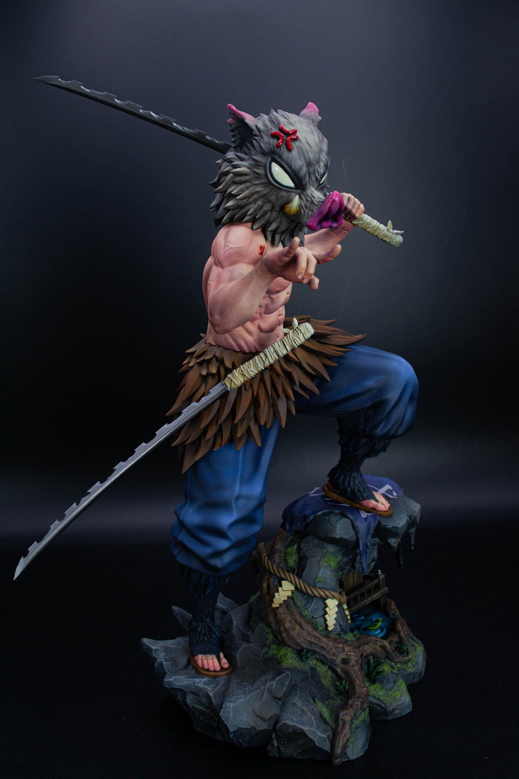 Inosuke Hashibira Demon Slayer Fan Art Statue | Hand-Painted Limited Figure