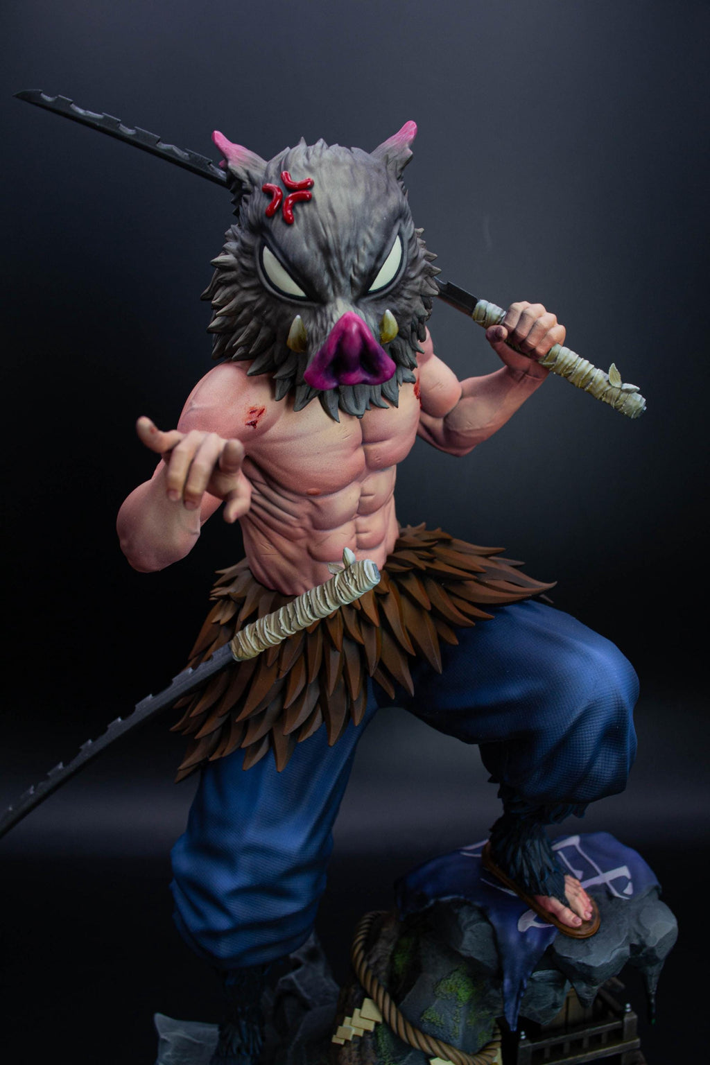 Inosuke Hashibira Demon Slayer Fan Art Statue | Hand-Painted Limited Figure