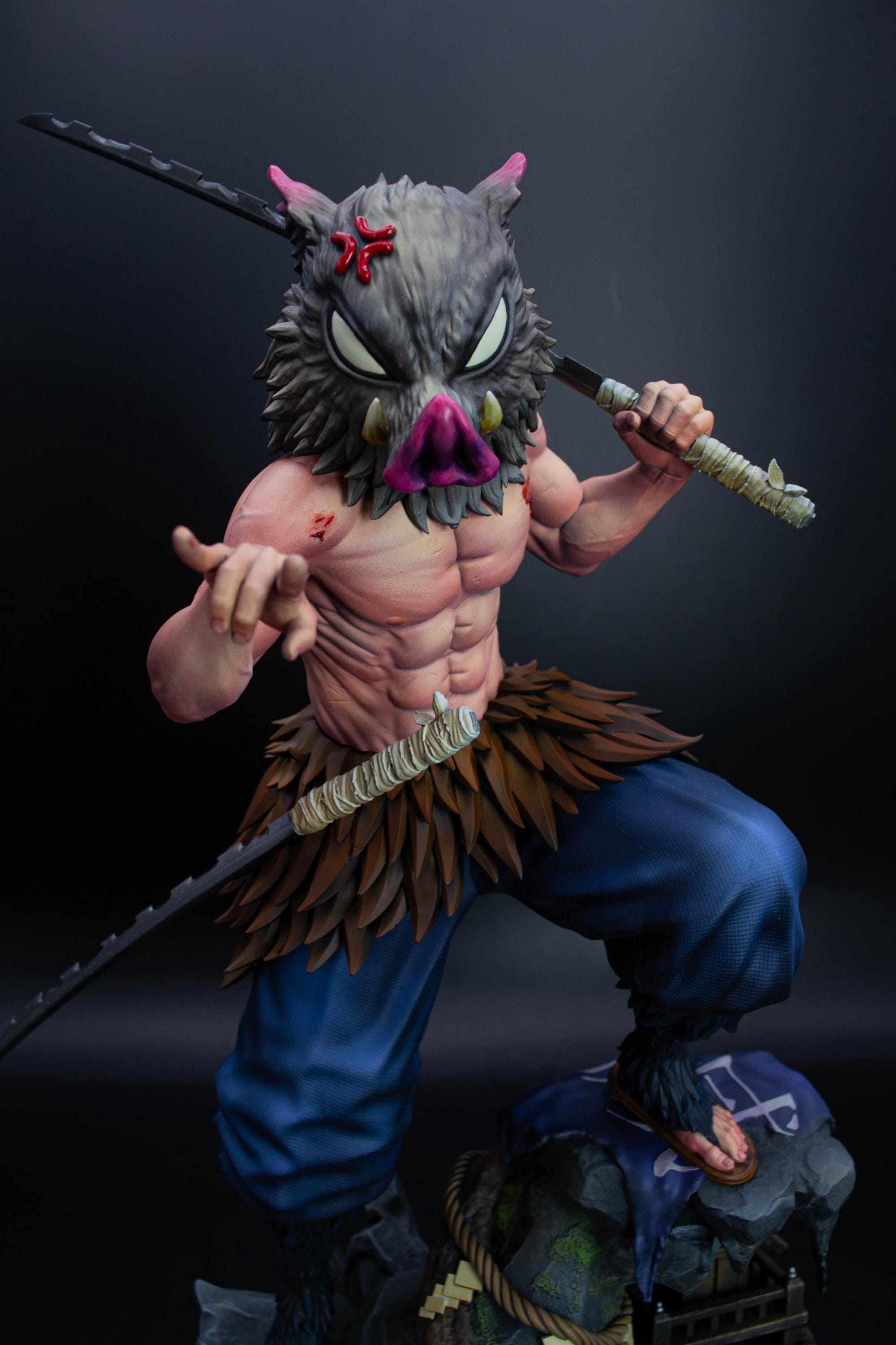 Inosuke Hashibira Demon Slayer Fan Art Statue | Hand-Painted Limited Figure
