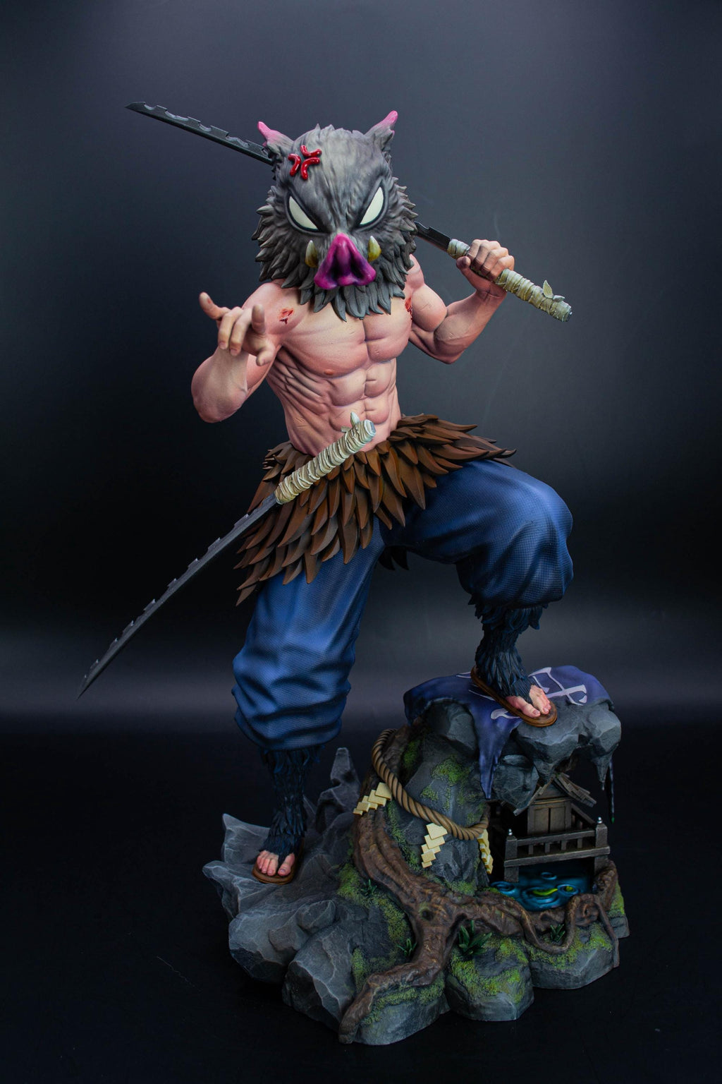 Inosuke Hashibira Demon Slayer Fan Art Statue | Hand-Painted Limited Figure