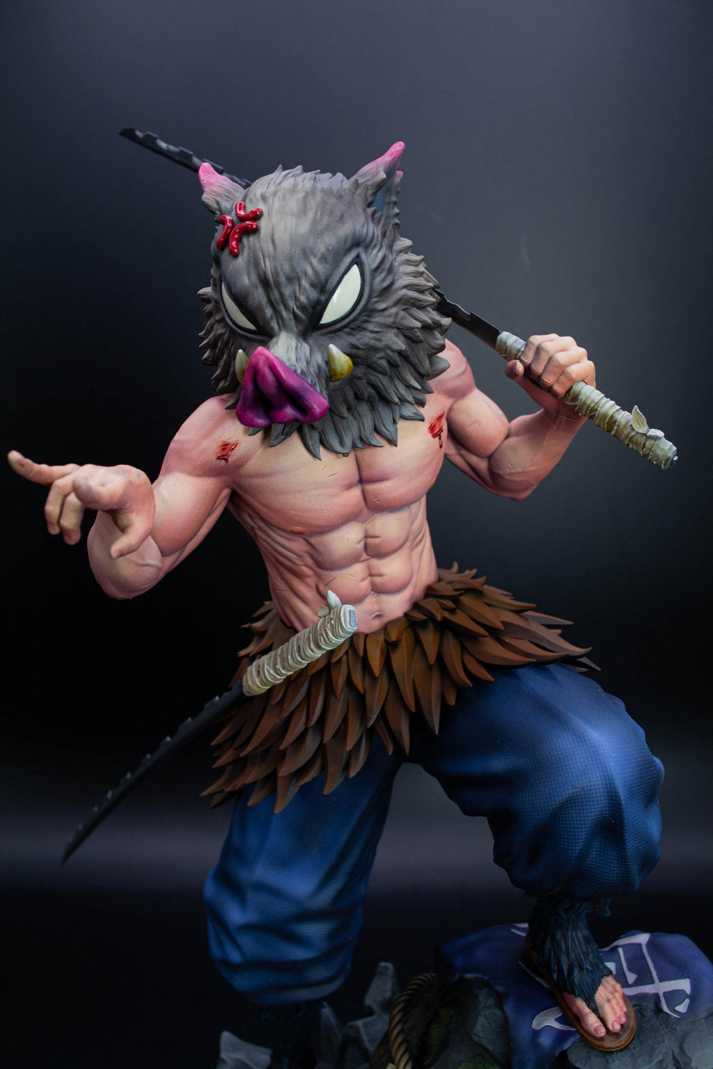 Inosuke Hashibira Demon Slayer Fan Art Statue | Hand-Painted Limited Figure
