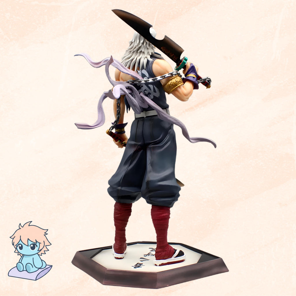 31Cm Uzui Tengen Demon Slayer Figure – Sound Hashira Anime Statue PVC Collectible, Manga Desk Decor, Premium Anime Gift for Fans