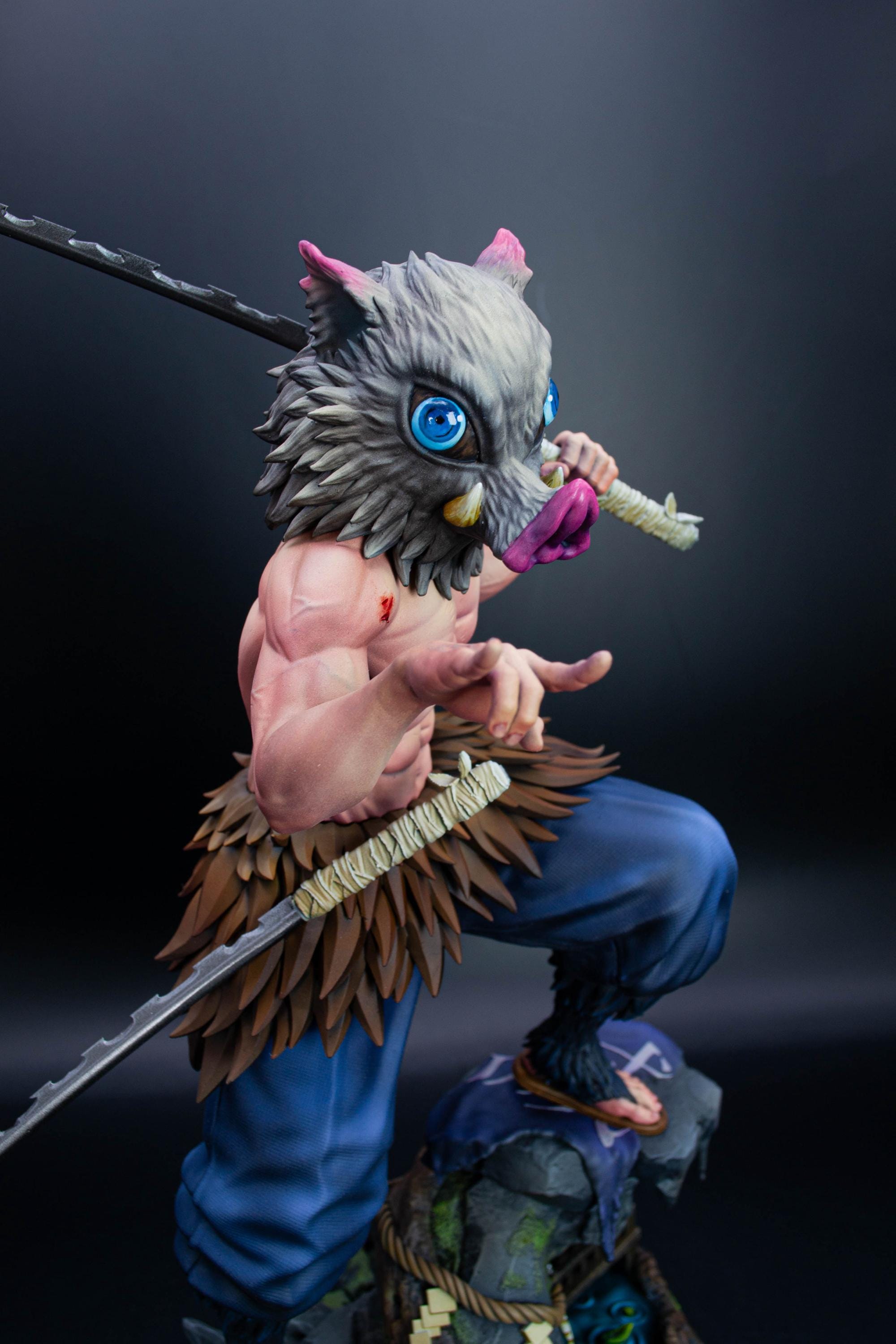 Inosuke Hashibira Demon Slayer Fan Art Statue | Hand-Painted Limited Figure