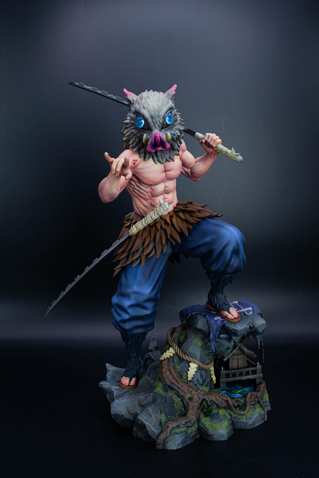 Inosuke Hashibira Demon Slayer Fan Art Statue | Hand-Painted Limited Figure