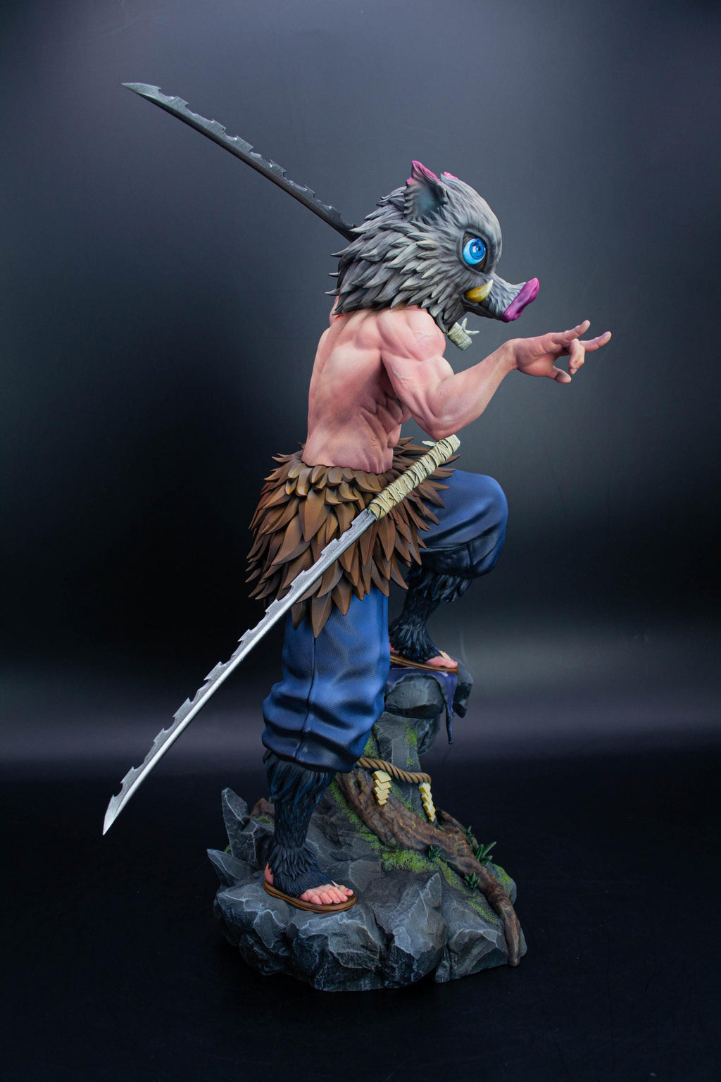 Inosuke Hashibira Demon Slayer Fan Art Statue | Hand-Painted Limited Figure