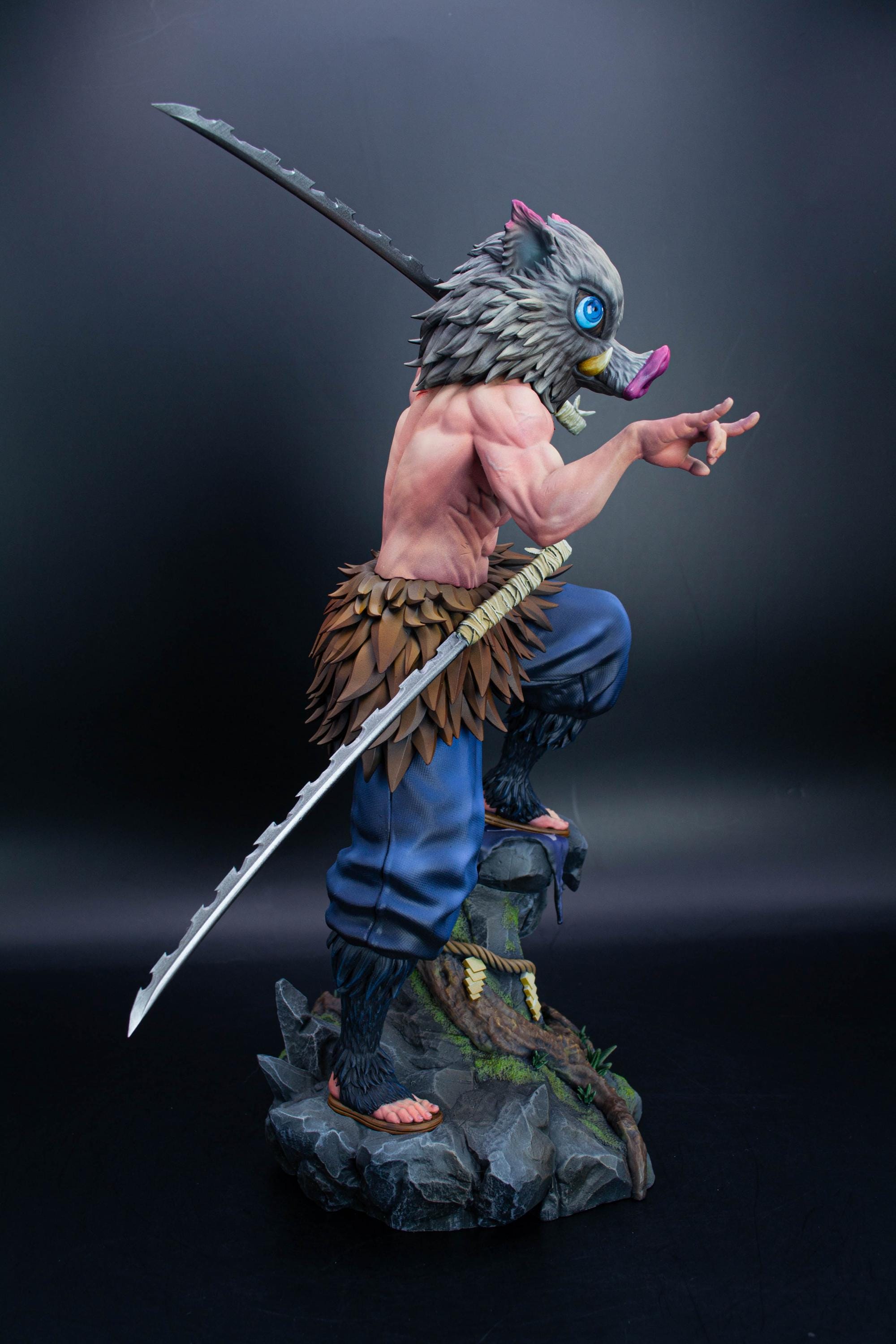 Inosuke Hashibira Demon Slayer Fan Art Statue | Hand-Painted Limited Figure