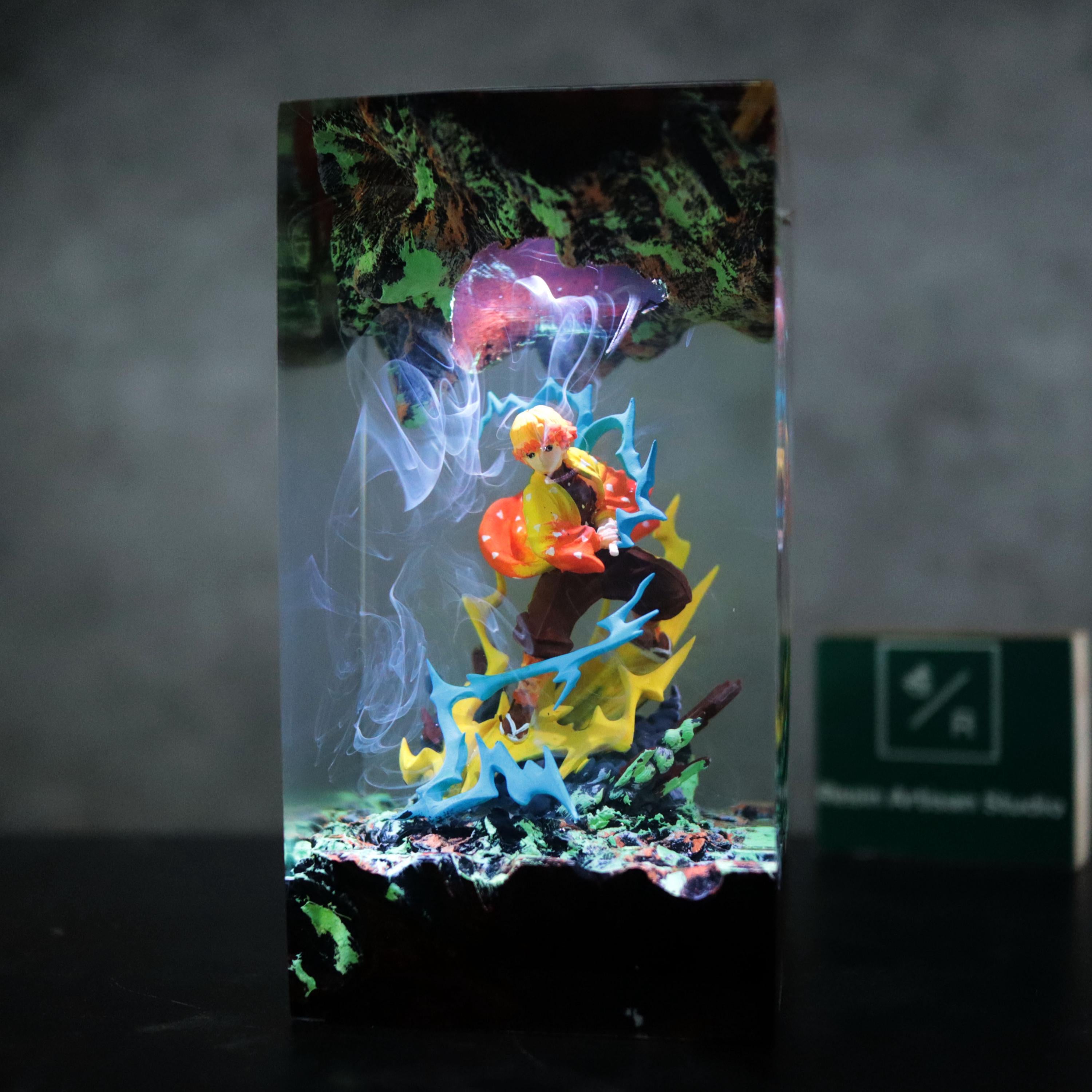 Custom Anime Demon Slayer Resin Night Light, Demon Slayer Figure, Kamado Nezuko Figure, Hot Anime Model, Birthday Idea Gift, Mother Day Gift