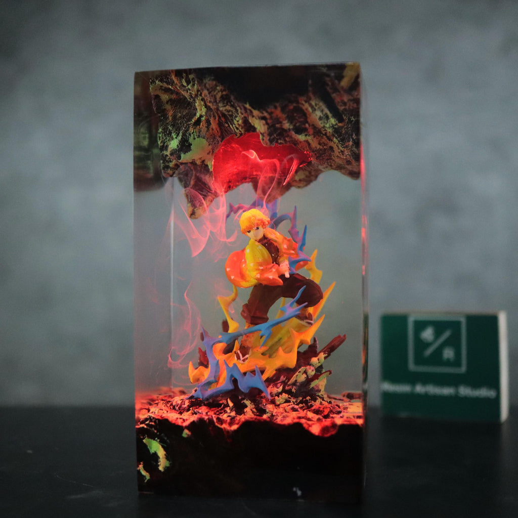 Custom Anime Demon Slayer Resin Night Light, Demon Slayer Figure, Kamado Nezuko Figure, Hot Anime Model, Birthday Idea Gift, Mother Day Gift