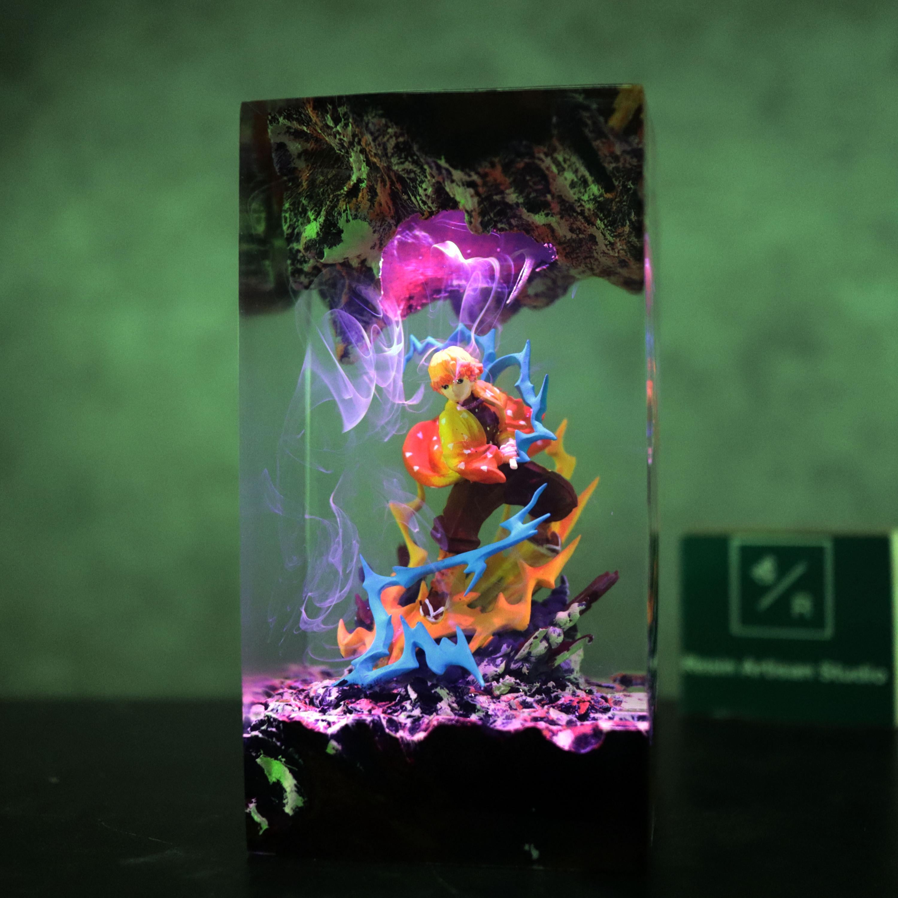 Custom Anime Demon Slayer Resin Night Light, Demon Slayer Figure, Kamado Nezuko Figure, Hot Anime Model, Birthday Idea Gift, Mother Day Gift