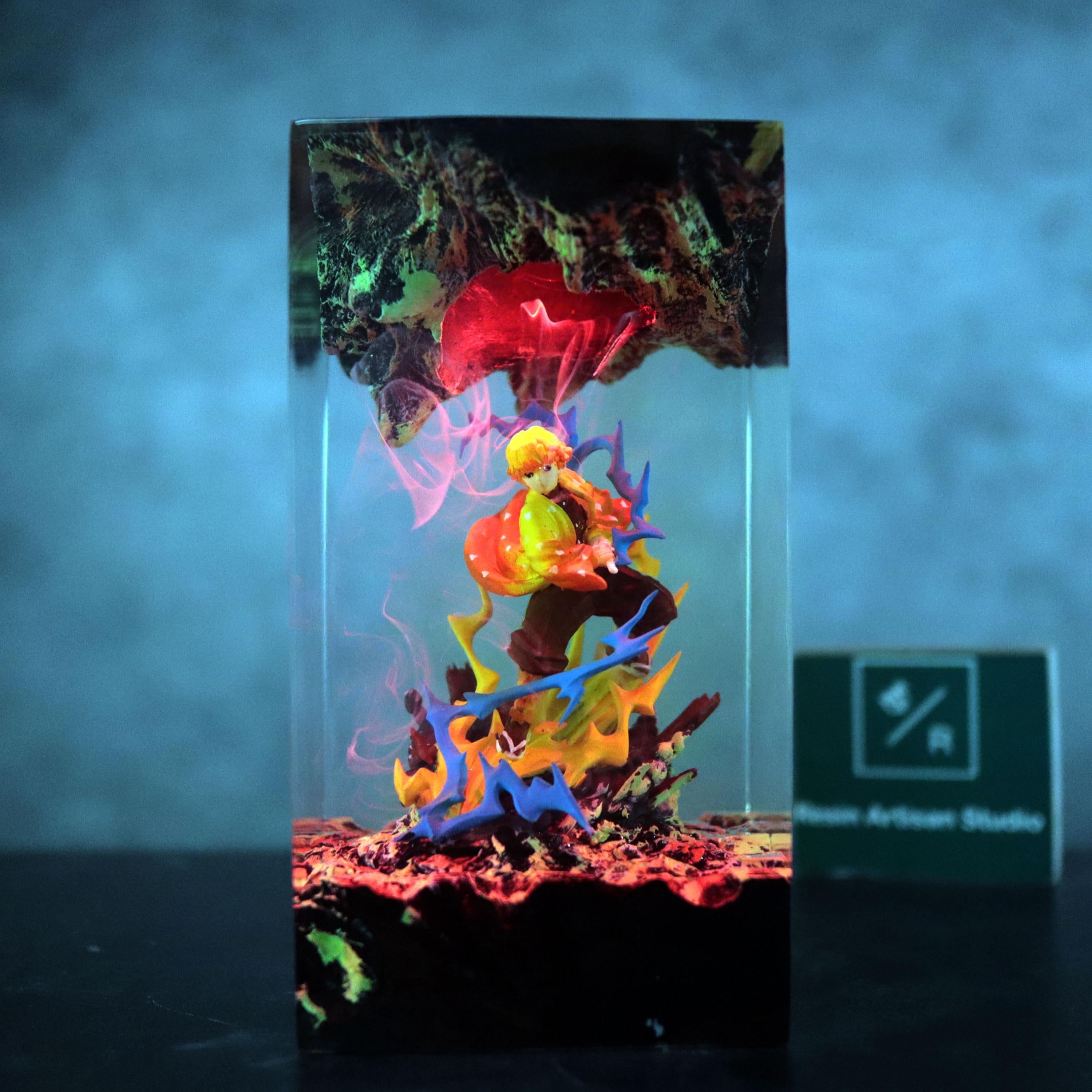 Custom Anime Demon Slayer Resin Night Light, Demon Slayer Figure, Kamado Nezuko Figure, Hot Anime Model, Birthday Idea Gift, Mother Day Gift