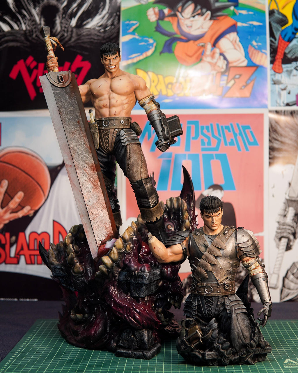 Hand Painted Resin Fan Art Figure – Premium Dark Fantasy / Anime Collector Statue – Guts Inspired