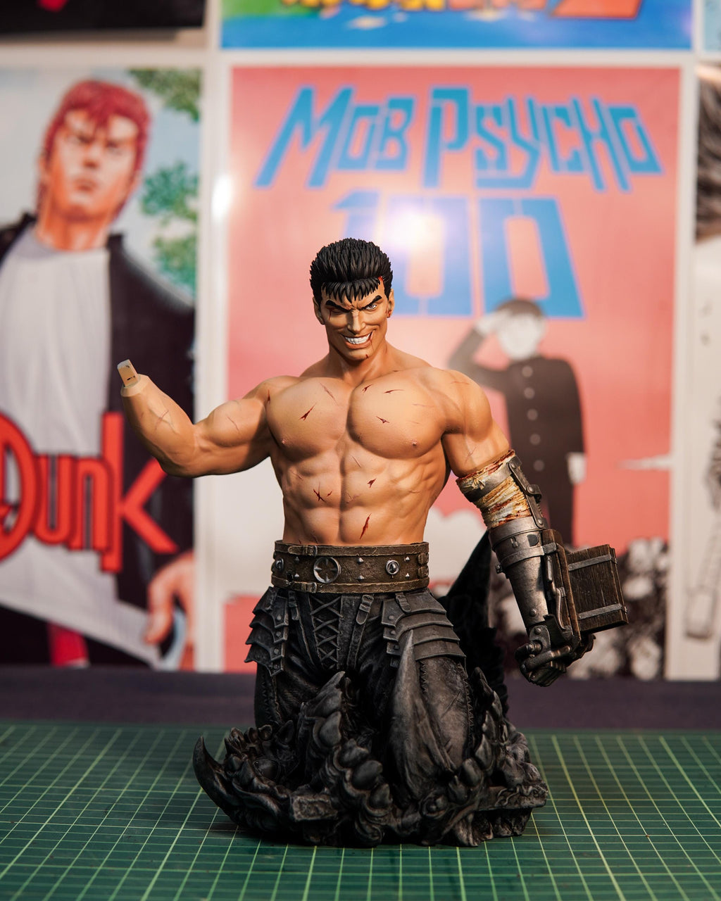 Hand Painted Resin Fan Art Figure – Premium Dark Fantasy / Anime Collector Statue – Guts Inspired