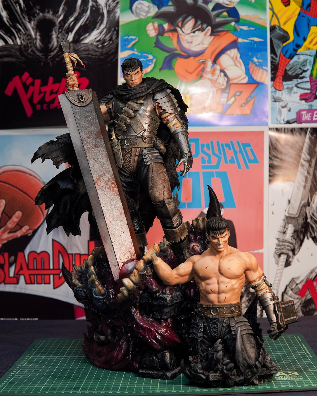 Hand Painted Resin Fan Art Figure – Premium Dark Fantasy / Anime Collector Statue – Guts Inspired