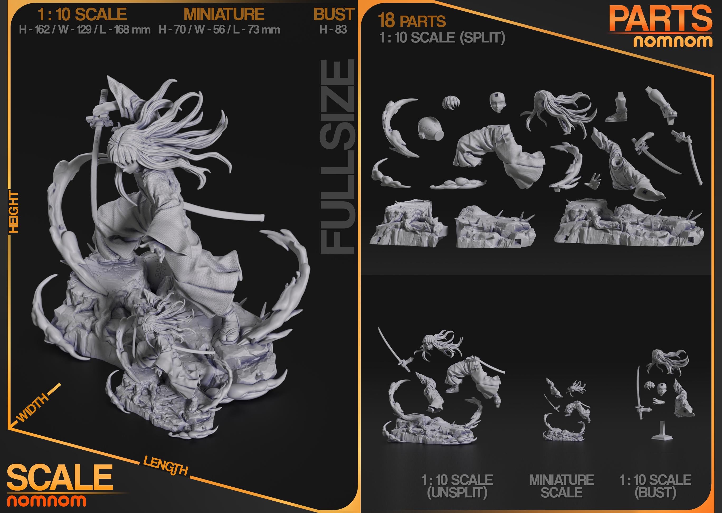 Misty Demon Slayer | Garage Kit Resin Figure | Nomnom Figures