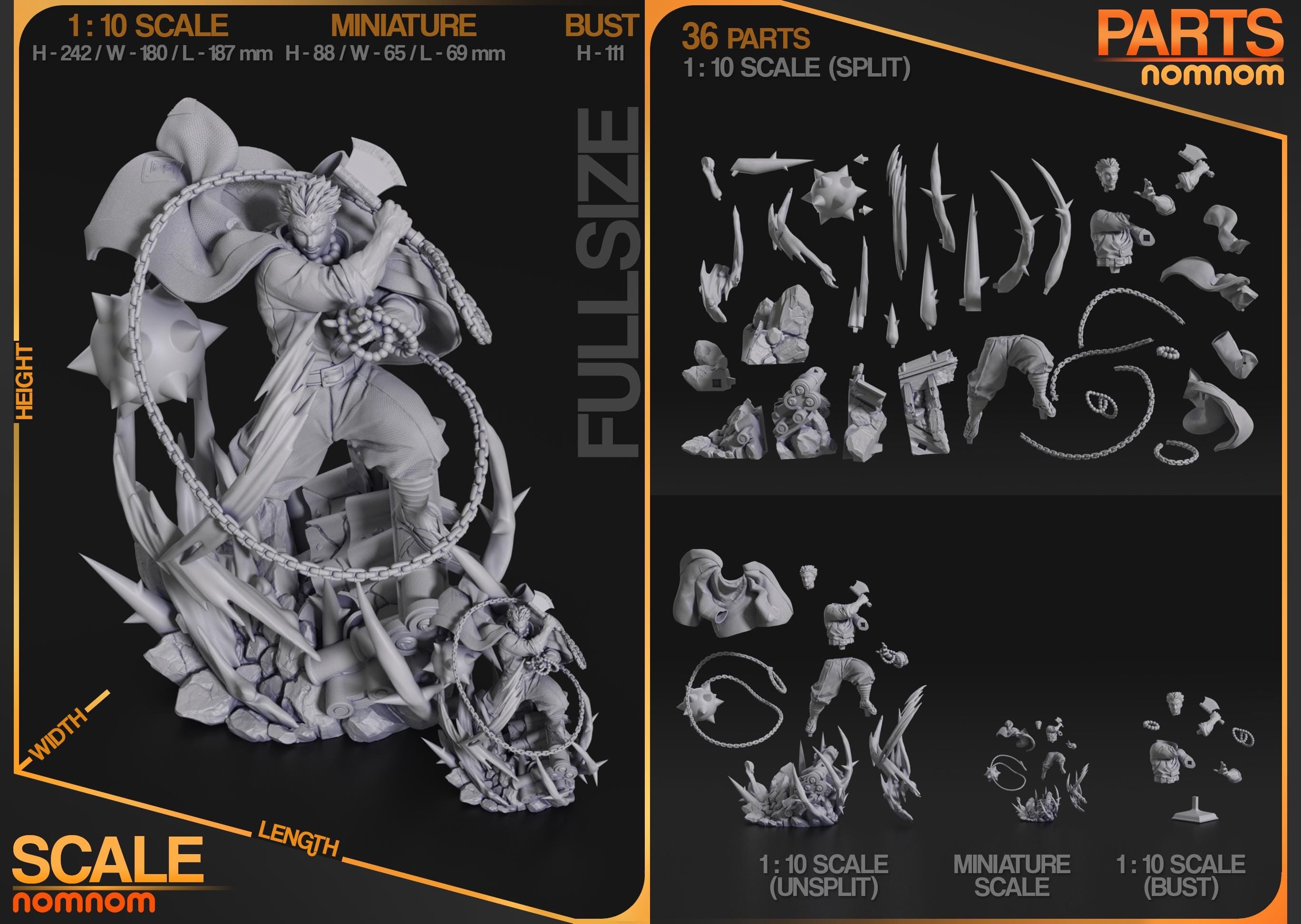 Stony Demon Slayer | Garage Kit Resin Figure | Nomnom Figures