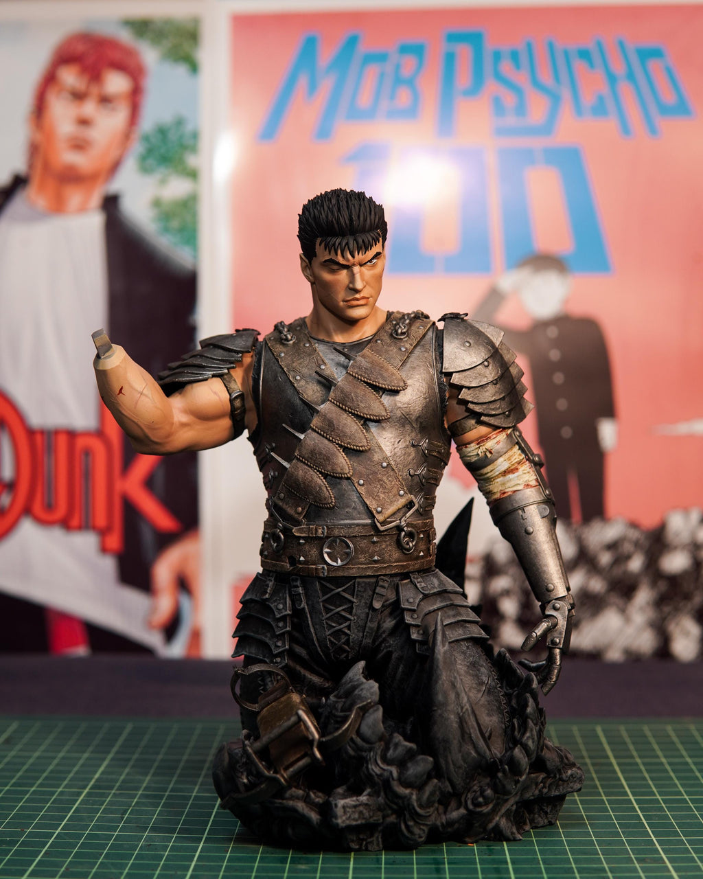 Hand Painted Resin Fan Art Figure – Premium Dark Fantasy / Anime Collector Statue – Guts Inspired