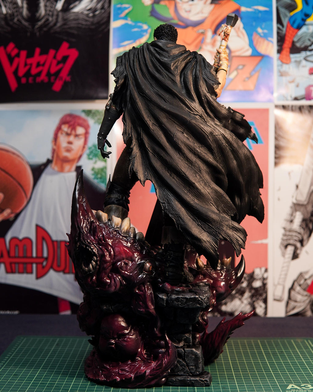 Hand Painted Resin Fan Art Figure – Premium Dark Fantasy / Anime Collector Statue – Guts Inspired