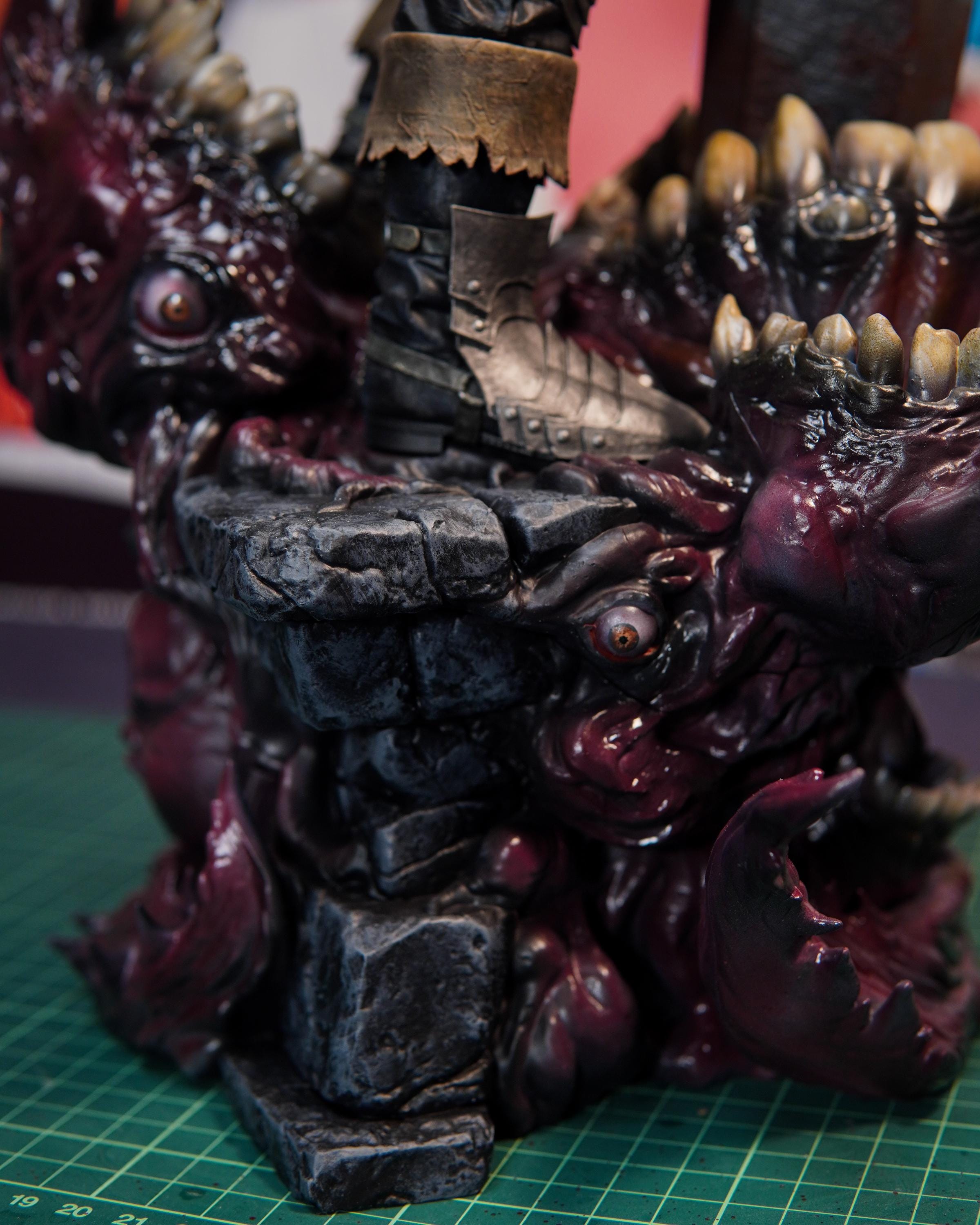 Hand Painted Resin Fan Art Figure – Premium Dark Fantasy / Anime Collector Statue – Guts Inspired